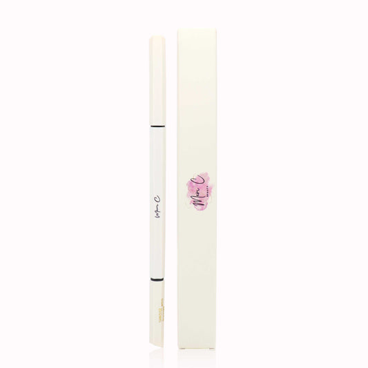 Vegan Waterproof Dual-ended Ultra Fine Eyebrow Pencil - Mocha Brown